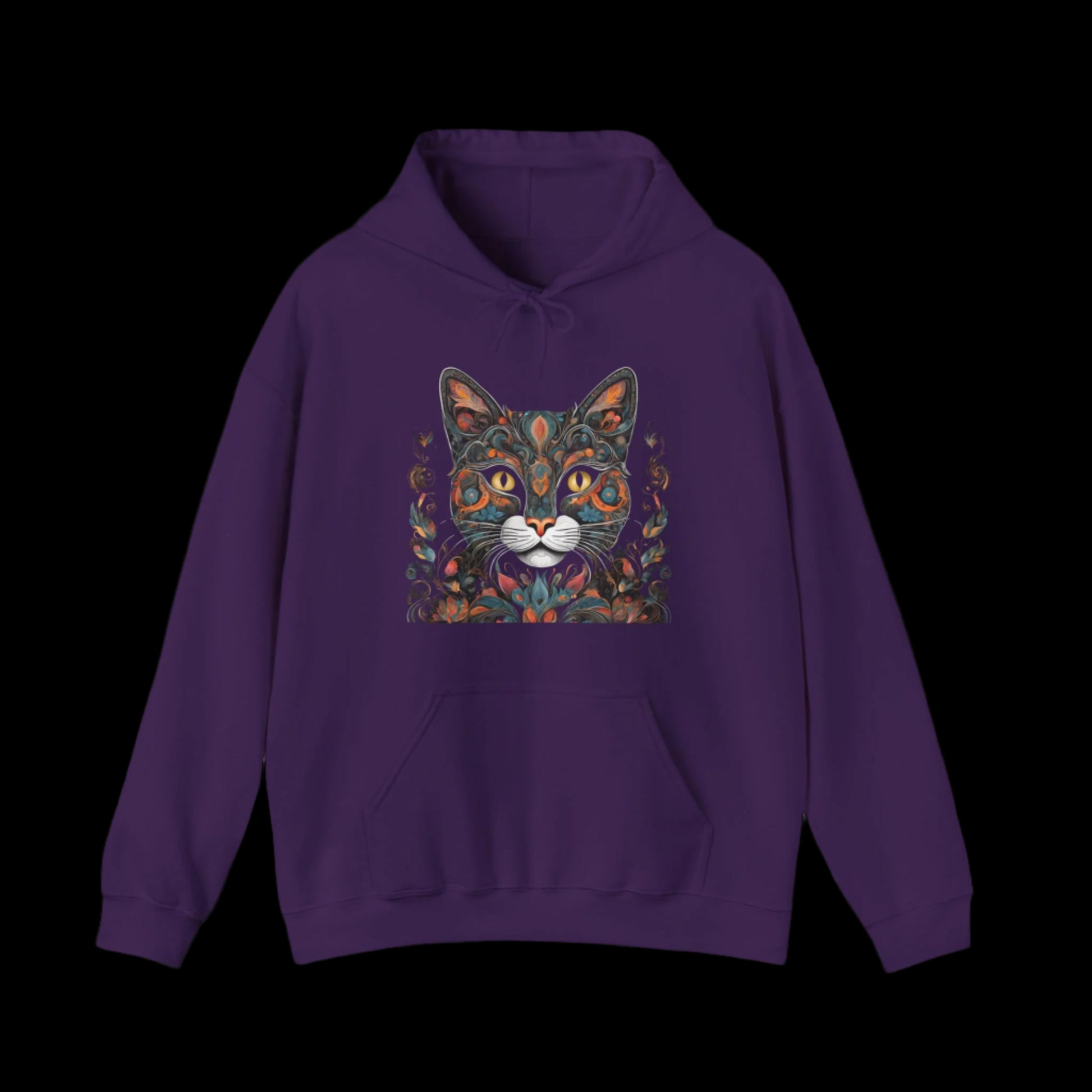 purple cat hoodie cat lovers clothes pussy clothes