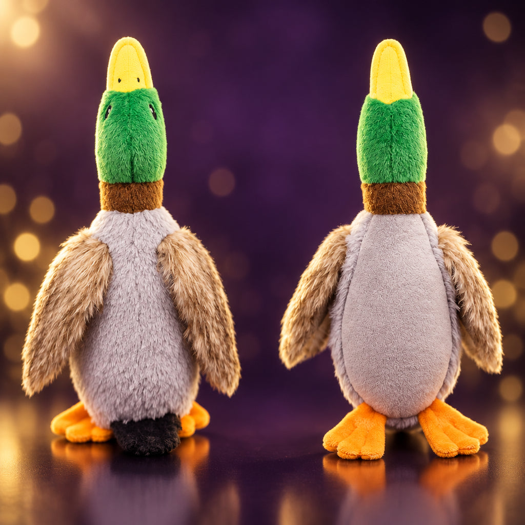 QuackPal plush squeaky duck dog toy, photo 4