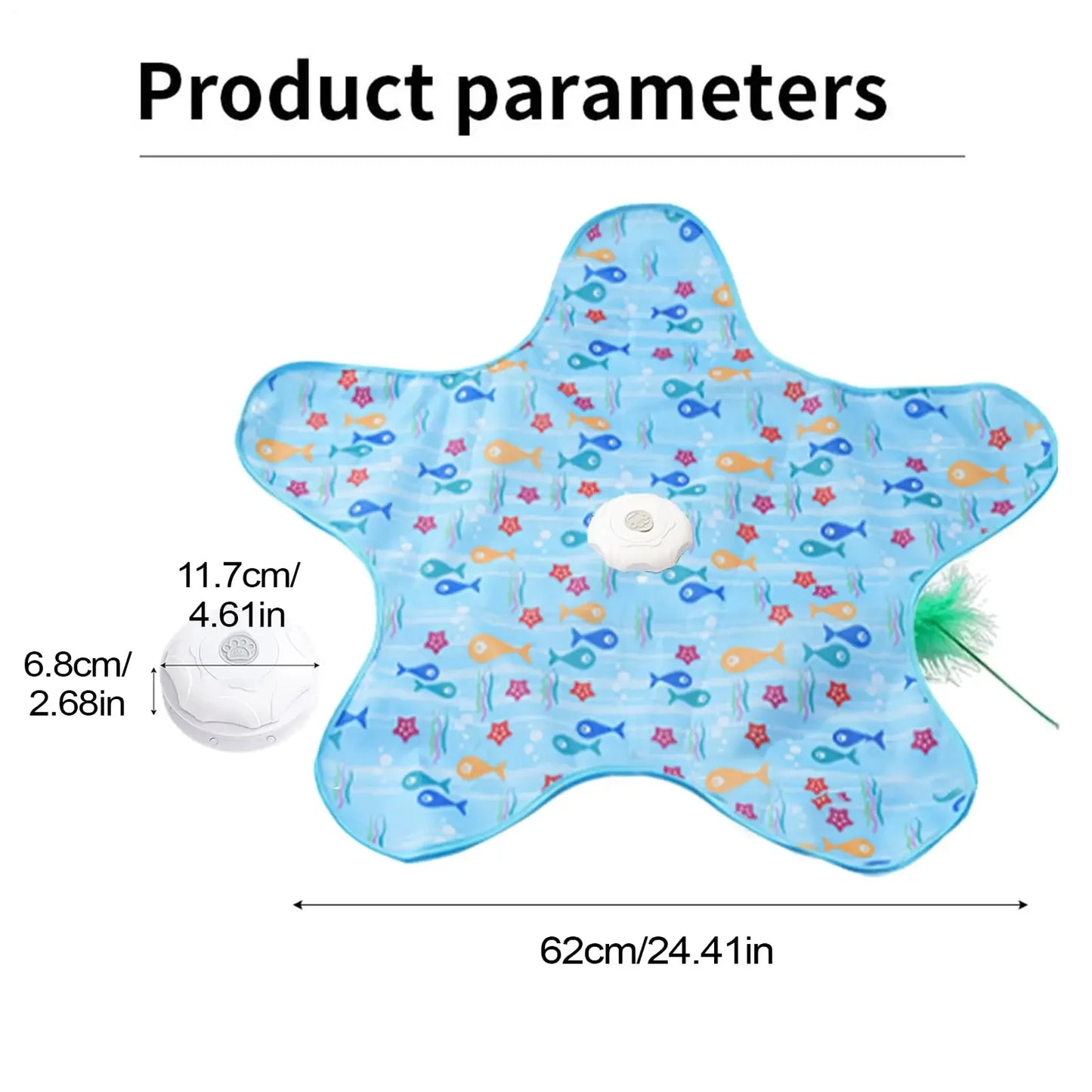 usb rechargeable interactive cat toy with motion activation