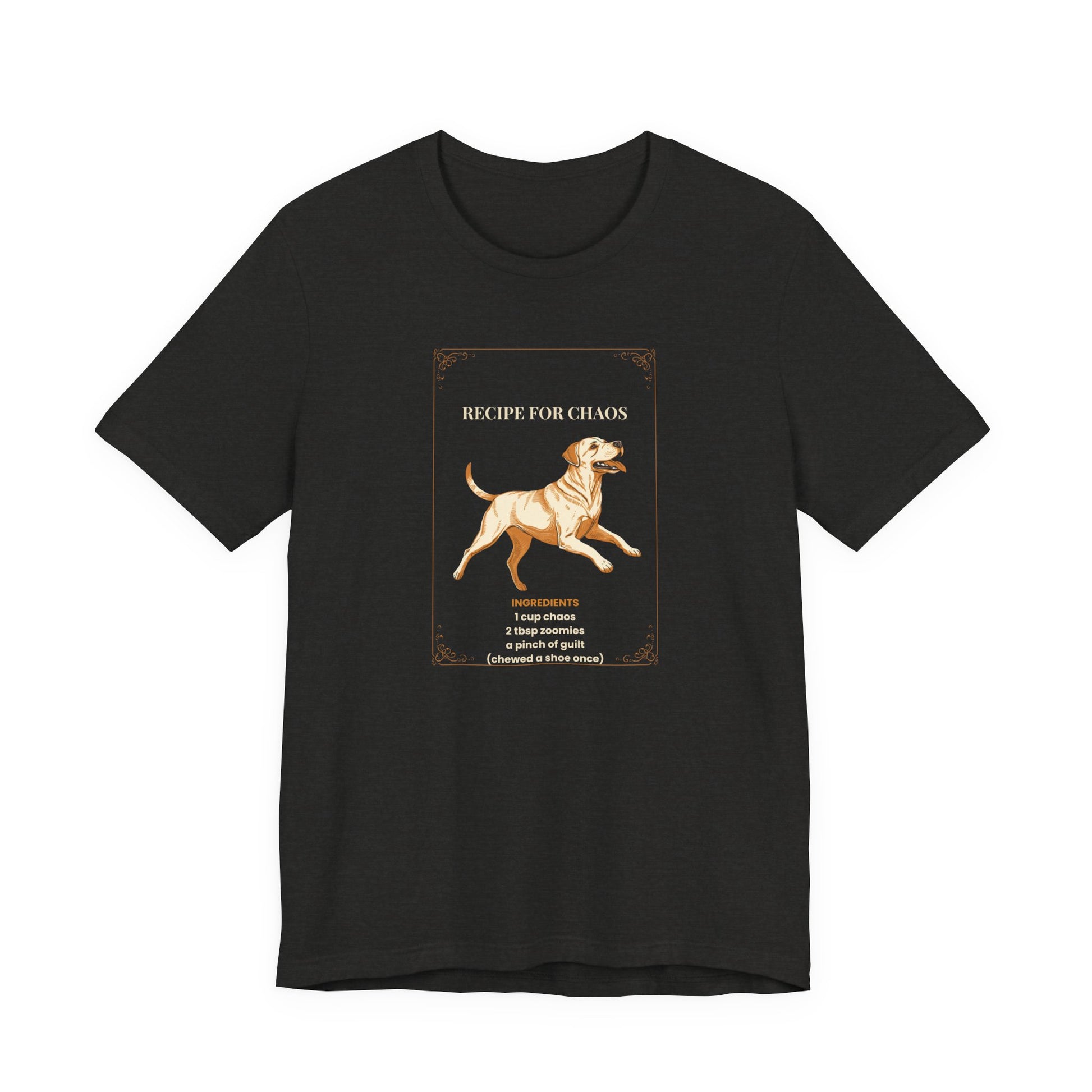 Recipe For Chaos Labrador T-Shirt - lifestyle shot