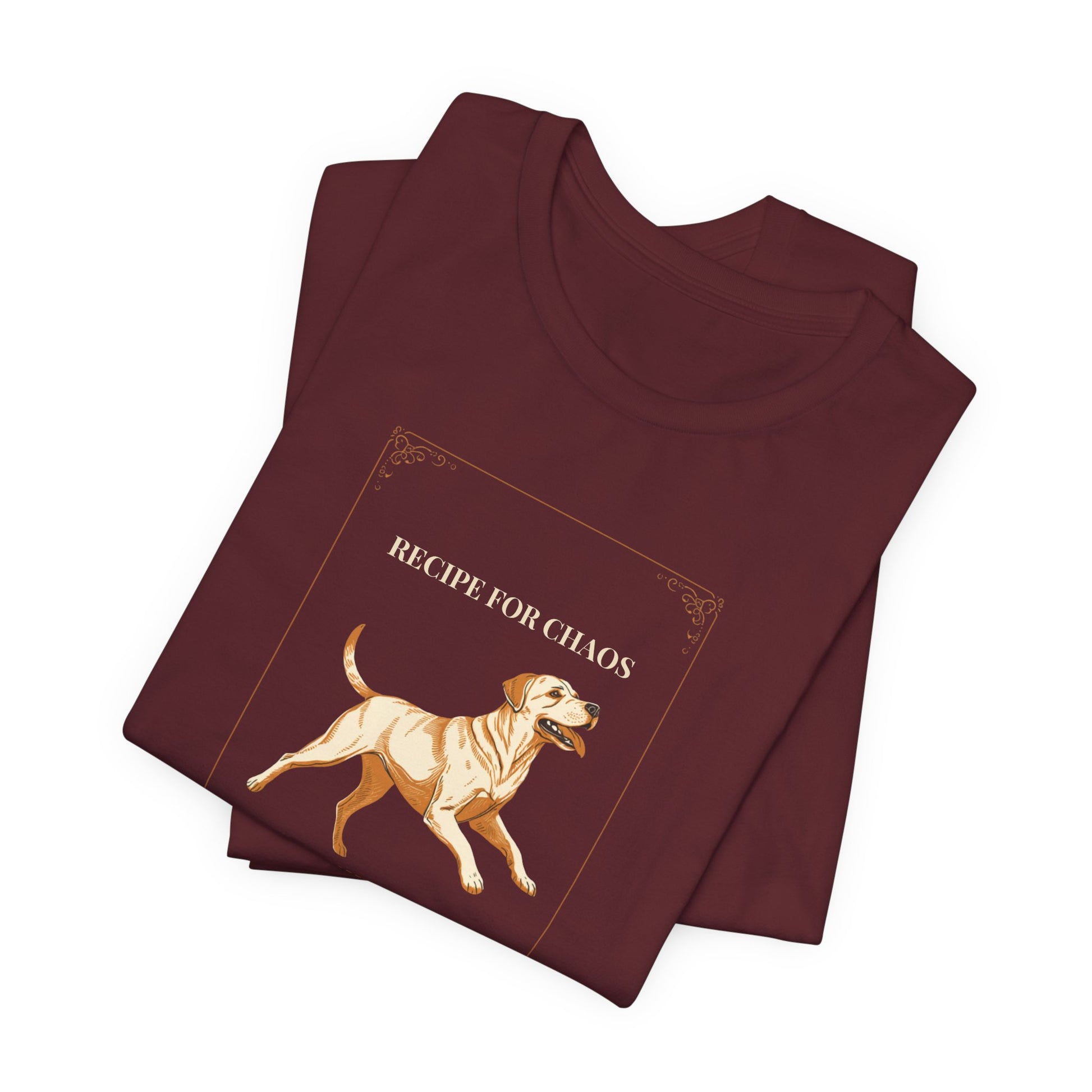 Recipe For Chaos Labrador T-Shirt - lifestyle shot