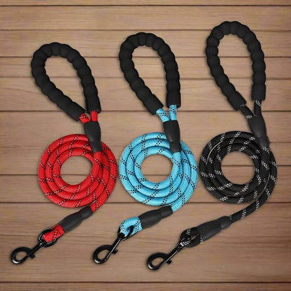 ReflectiGuard Reflective Dog Leash — main view — SniffWaggleNWalk