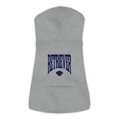 Retriever Hoodie in Granite Heather, size 2XL, bold RETRIEVER wordmark design