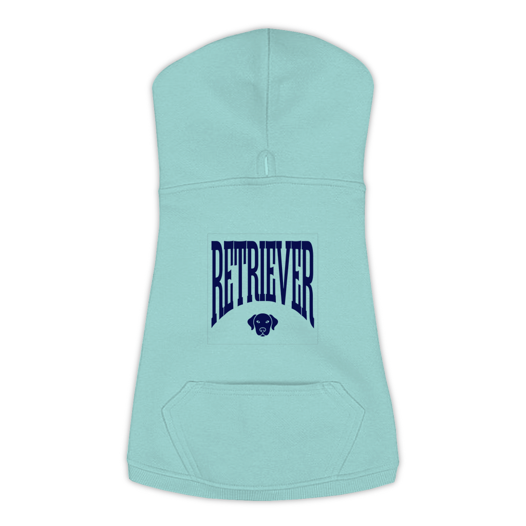 Retriever Hoodie in Saltwater, size 2XL, bold RETRIEVER wordmark design
