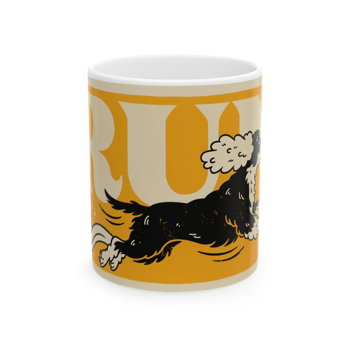 Retro Cocker Spaniel ceramic coffee mug, 11oz and 15oz dog lover gift - view 3