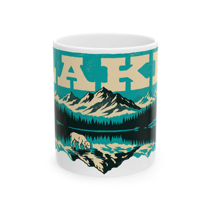 Golden Retriever ceramic coffee mug, 11oz and 15oz retro dog lover gift - view 3