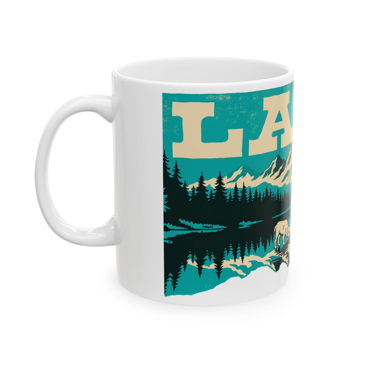 Golden Retriever ceramic coffee mug, 11oz and 15oz retro dog lover gift - view 5
