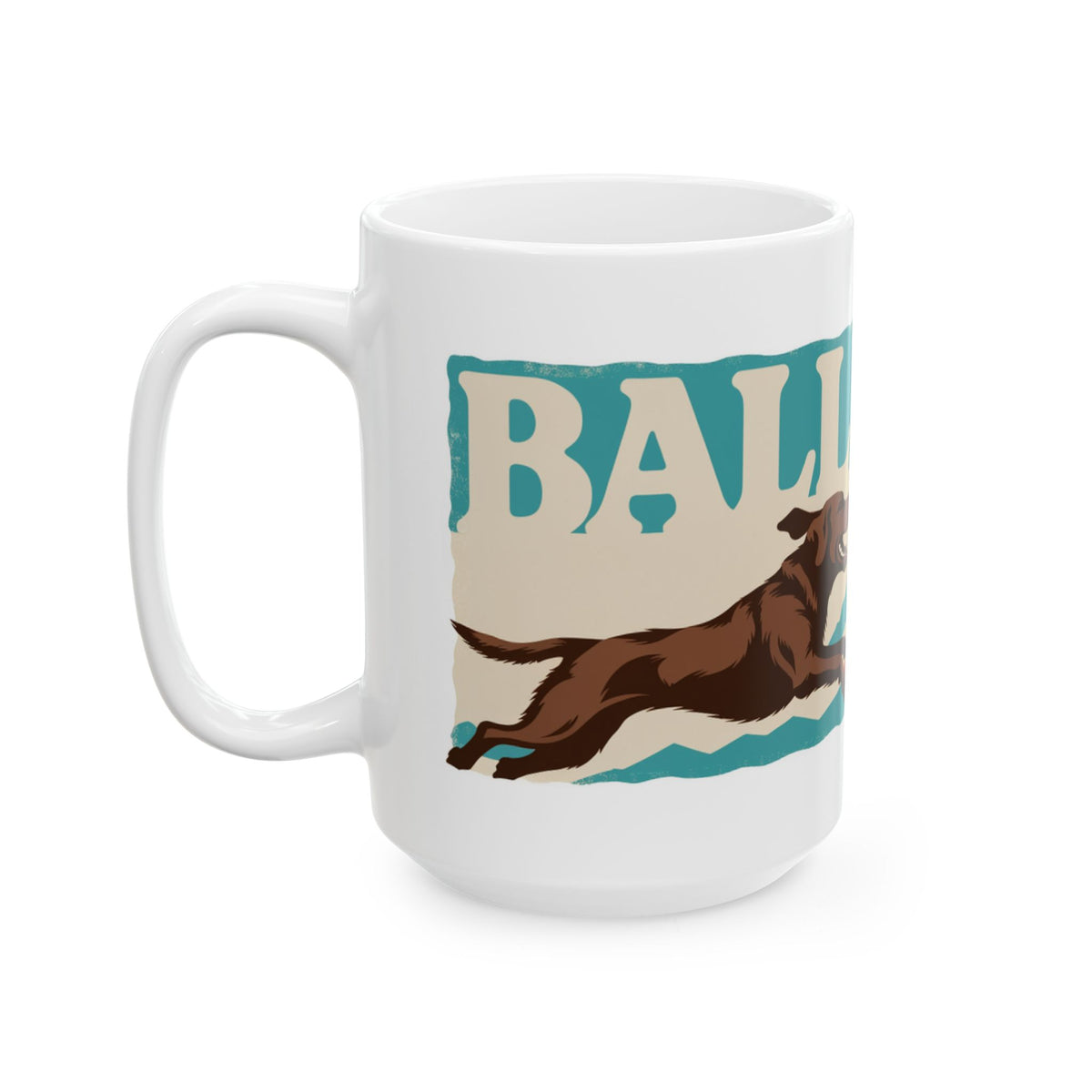 Labrador ceramic coffee mug, 11oz and 15oz retro dog lover gift - view 13