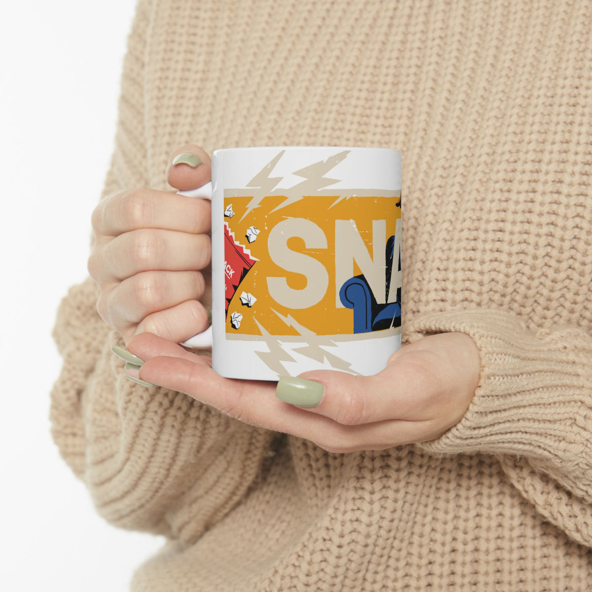 Dachshund ceramic coffee mug, 11oz and 15oz retro poster style sausage dog gift - view 1