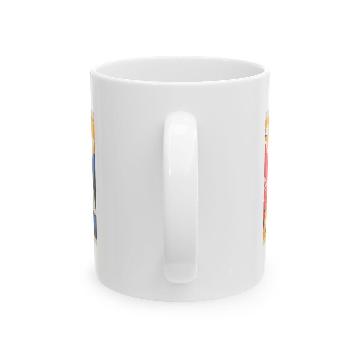 Dachshund ceramic coffee mug, 11oz and 15oz retro poster style sausage dog gift - view 4