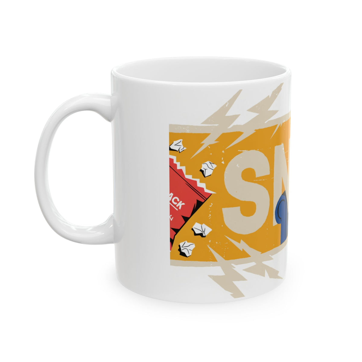 Dachshund ceramic coffee mug, 11oz and 15oz retro poster style sausage dog gift - view 5
