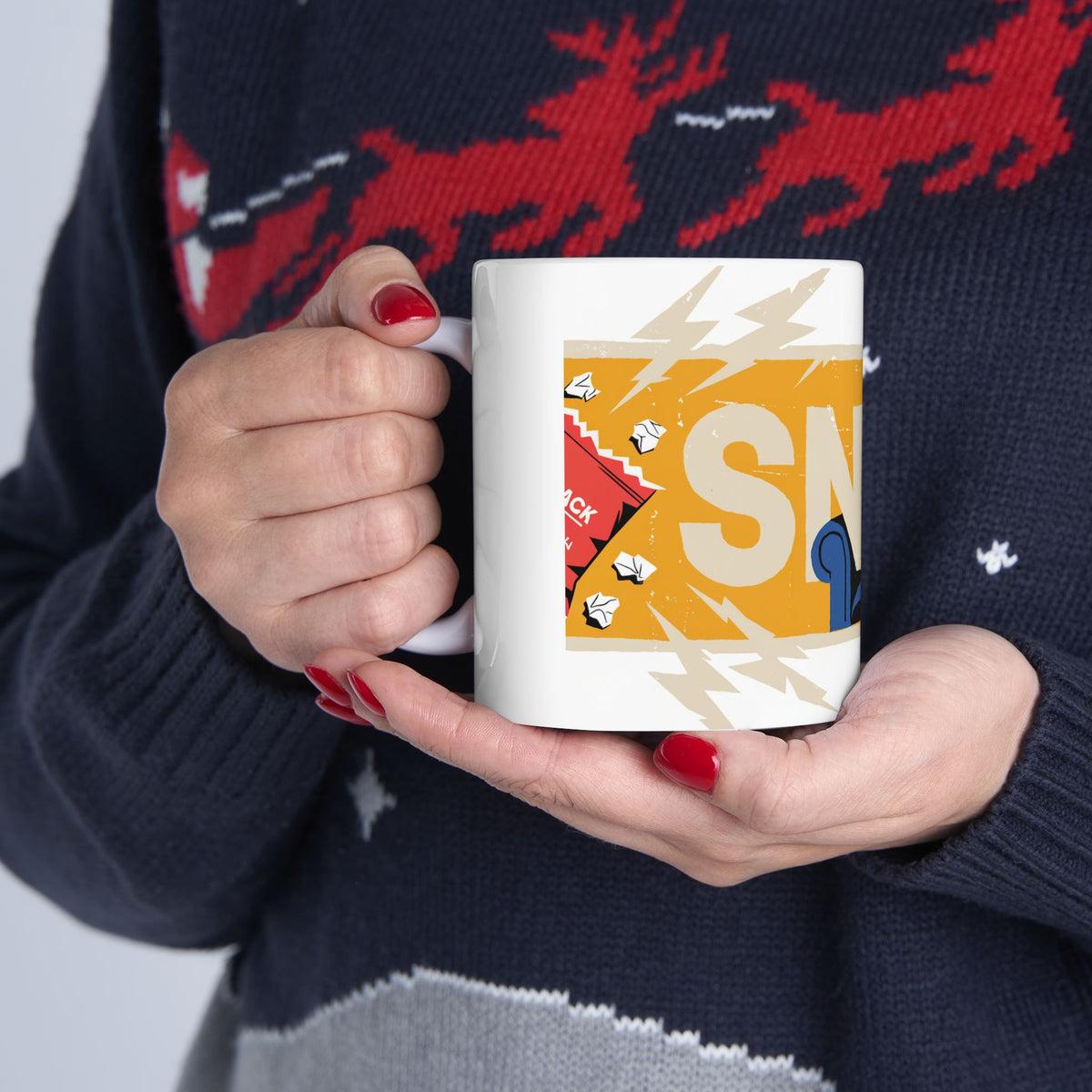 Dachshund ceramic coffee mug, 11oz and 15oz retro poster style sausage dog gift - view 13