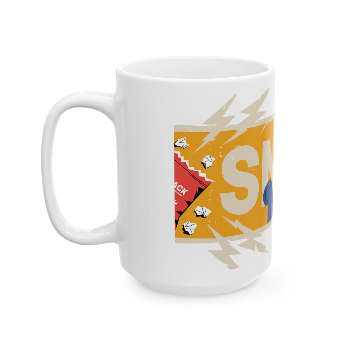 Dachshund ceramic coffee mug, 11oz and 15oz retro poster style sausage dog gift - view 16