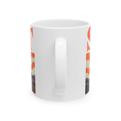 Staffie ceramic coffee mug, 11oz and 15oz retro poster staffy gift - view 4