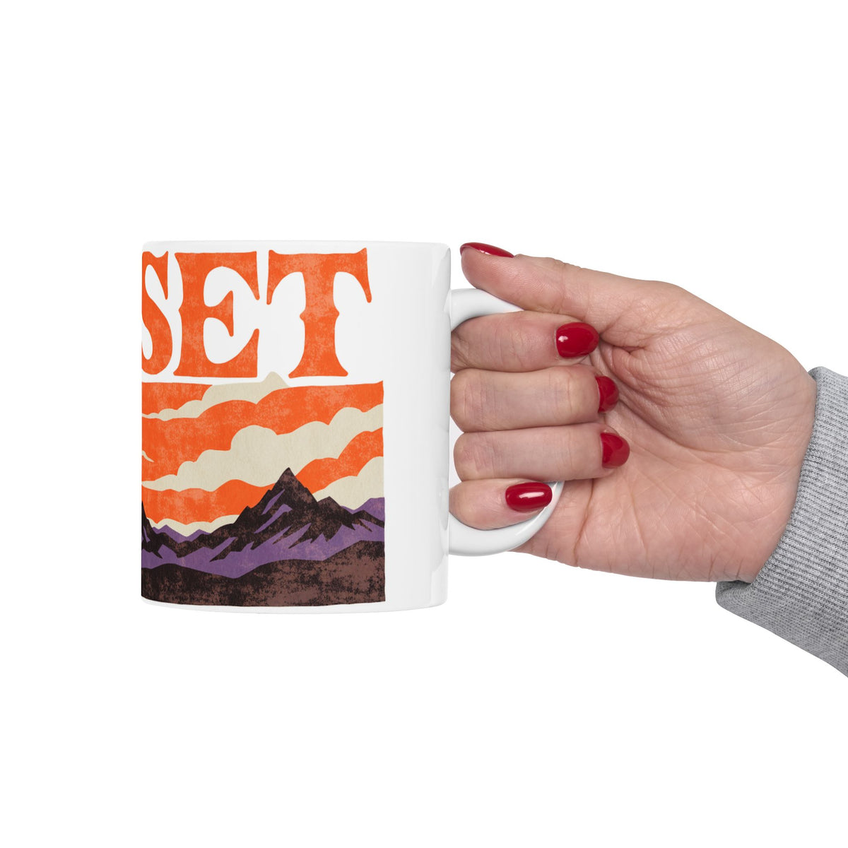 Staffie ceramic coffee mug, 11oz and 15oz retro poster staffy gift - view 14