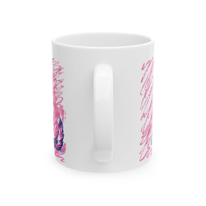 Cocker Spaniel ceramic coffee mug, 11oz and 15oz retro print style cocker gift - view 4