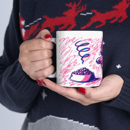 Cocker Spaniel ceramic coffee mug, 11oz and 15oz retro print style cocker gift - view 13