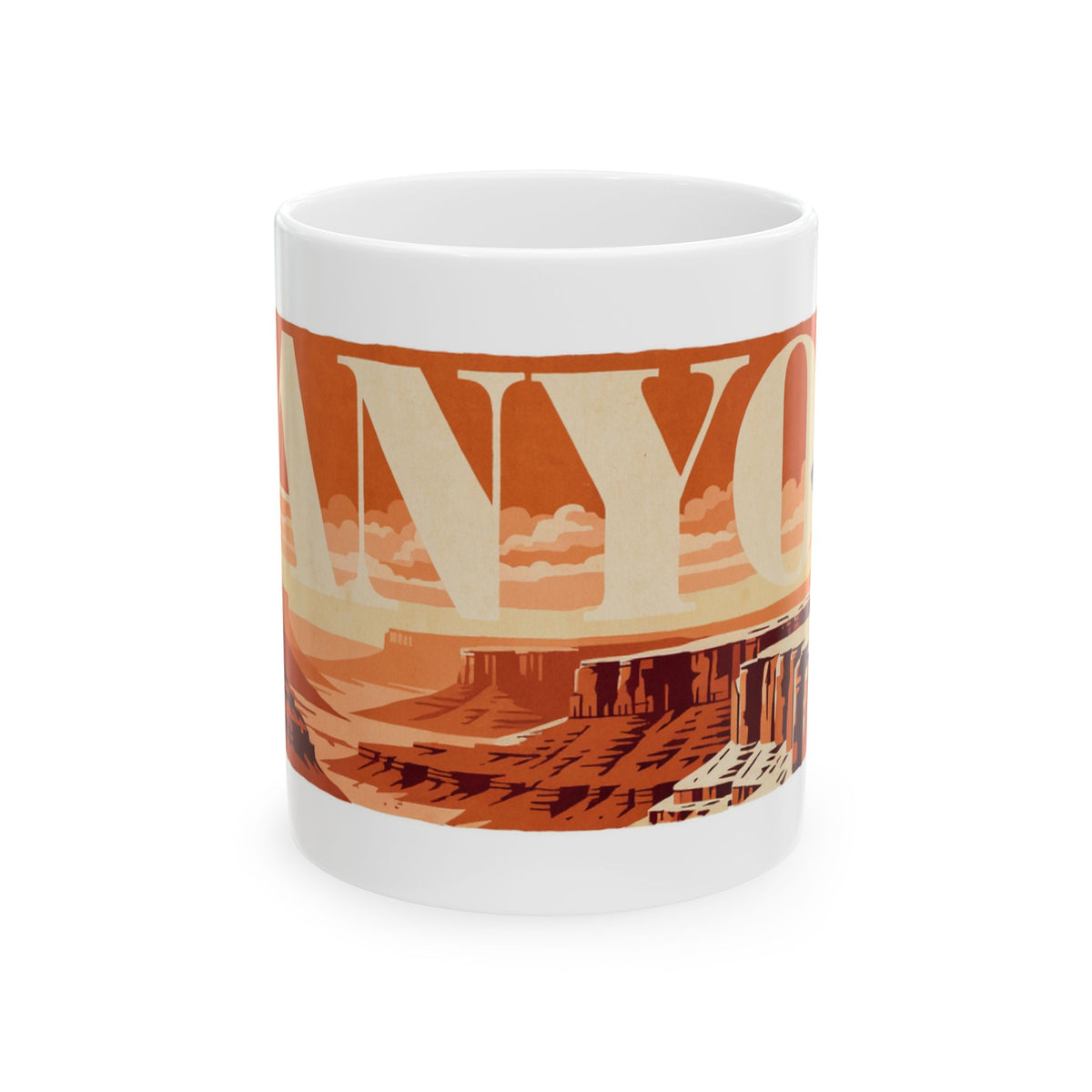 German Shepherd ceramic coffee mug, 11oz and 15oz retro travel poster GSD gift - view 3