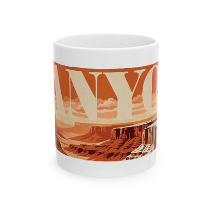 German Shepherd ceramic coffee mug, 11oz and 15oz retro travel poster GSD gift - view 3