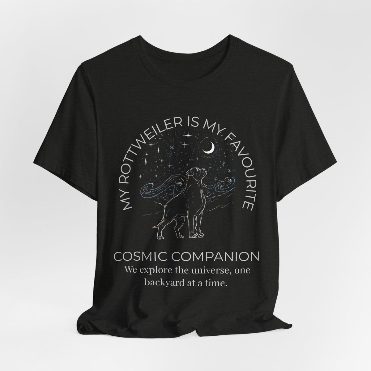 Rottweiler Cosmic Companion T-Shirt everyday style