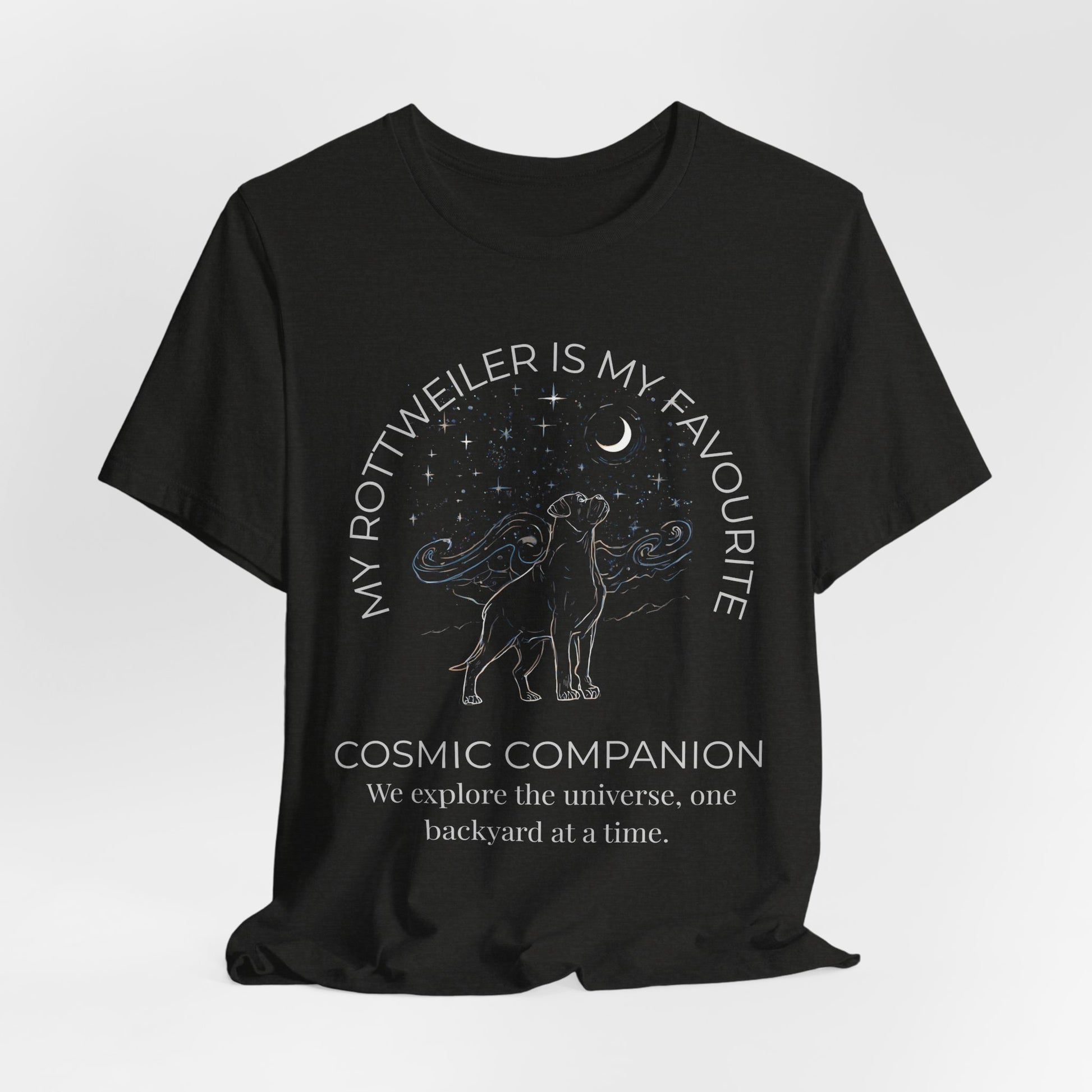 Rottweiler Cosmic Companion T-Shirt everyday style