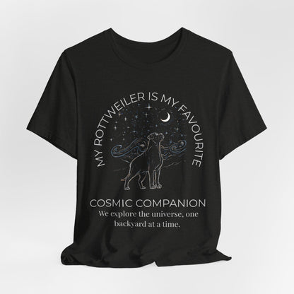 Rottweiler Cosmic Companion T-Shirt everyday style