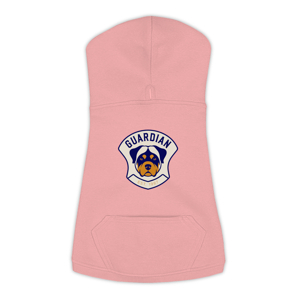 Rottweiler Hoodie — Guardian Patch design in Mauvelous, view 2