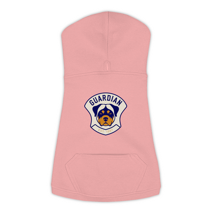Rottweiler Hoodie — Guardian Patch design in Mauvelous, view 2