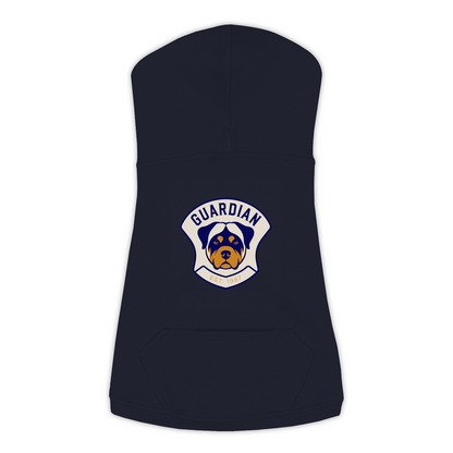 Rottweiler Hoodie — Guardian Patch design in Navy, view 2