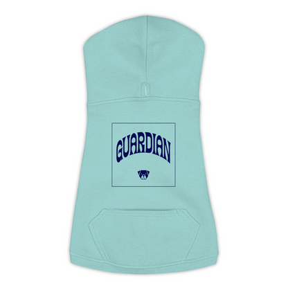 Rottweiler Guardian Hoodie in Saltwater, size 2XL, bold GUARDIAN wordmark graphic