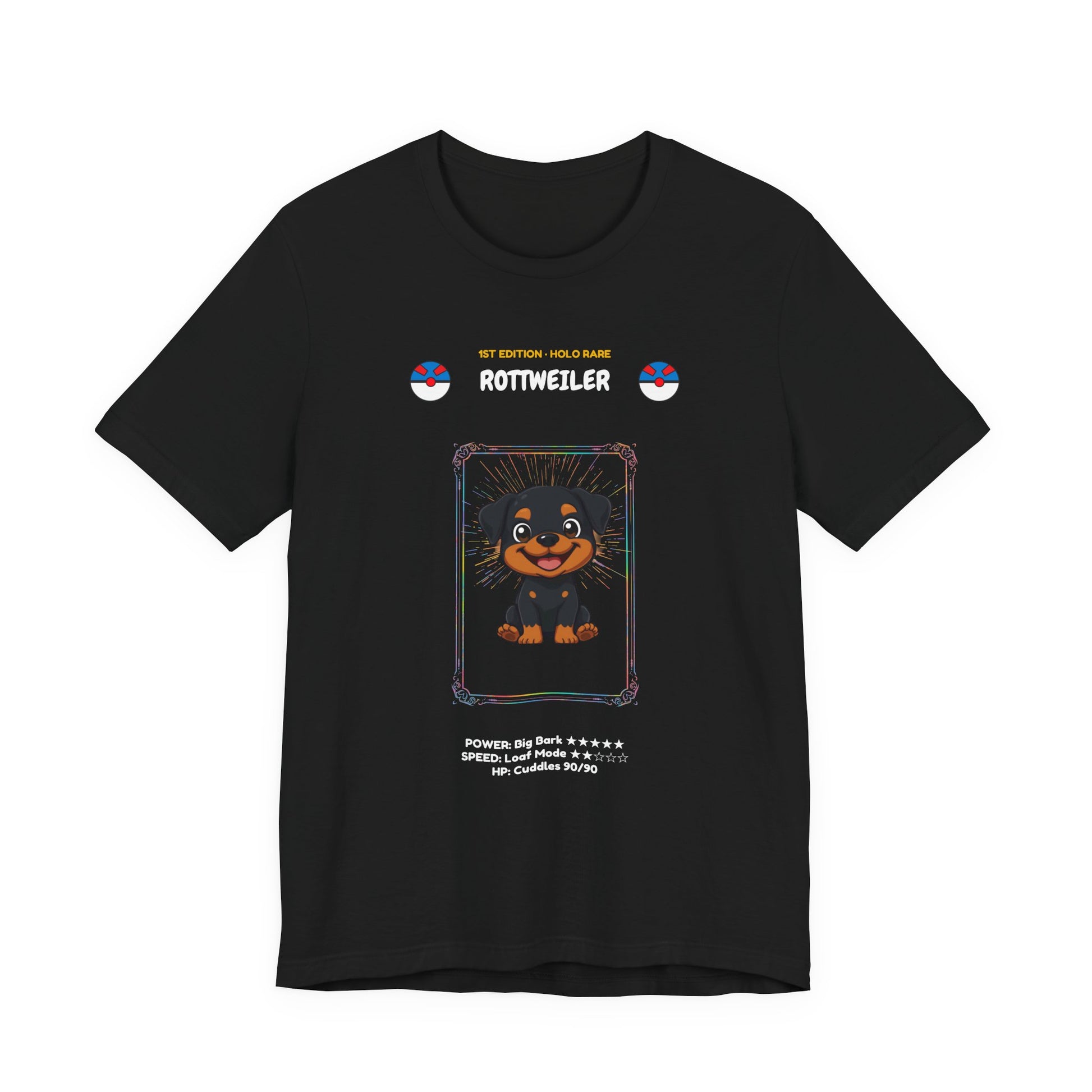 Rottweiler Rookie Card T-Shirt - funny trading card style tee