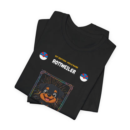 Rottweiler Rookie Card T-Shirt - funny trading card style tee