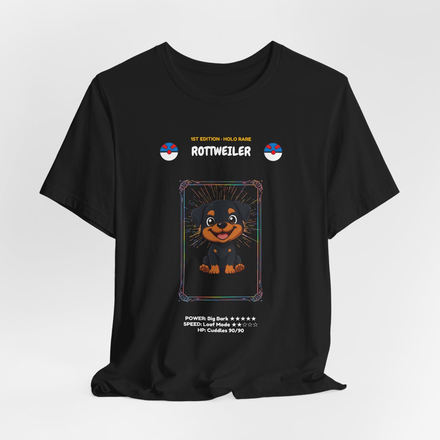 Rottweiler Rookie Card T-Shirt - funny trading card style tee