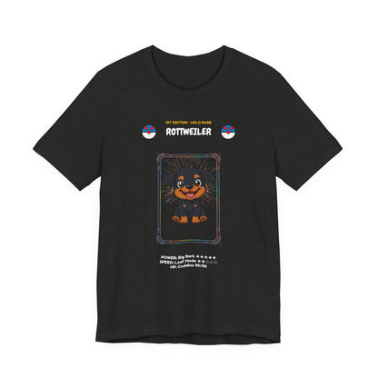 Rottweiler Rookie Card T-Shirt - funny trading card style tee