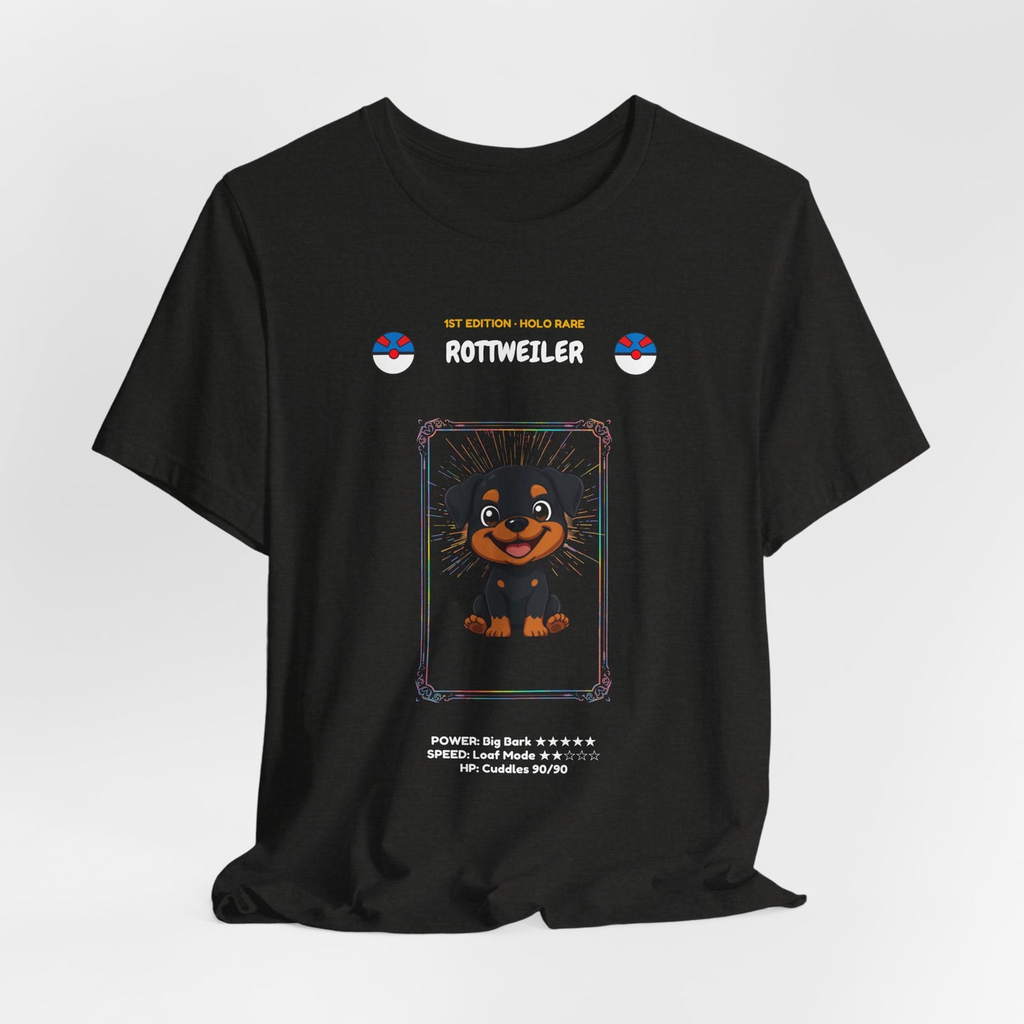 Rottweiler Rookie Card T-Shirt - funny trading card style tee