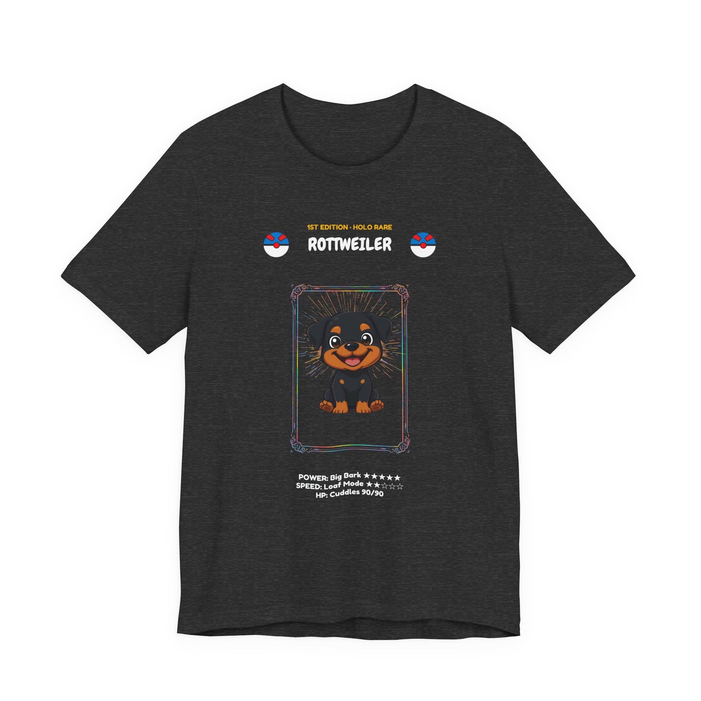 Rottweiler Rookie Card T-Shirt - funny trading card style tee