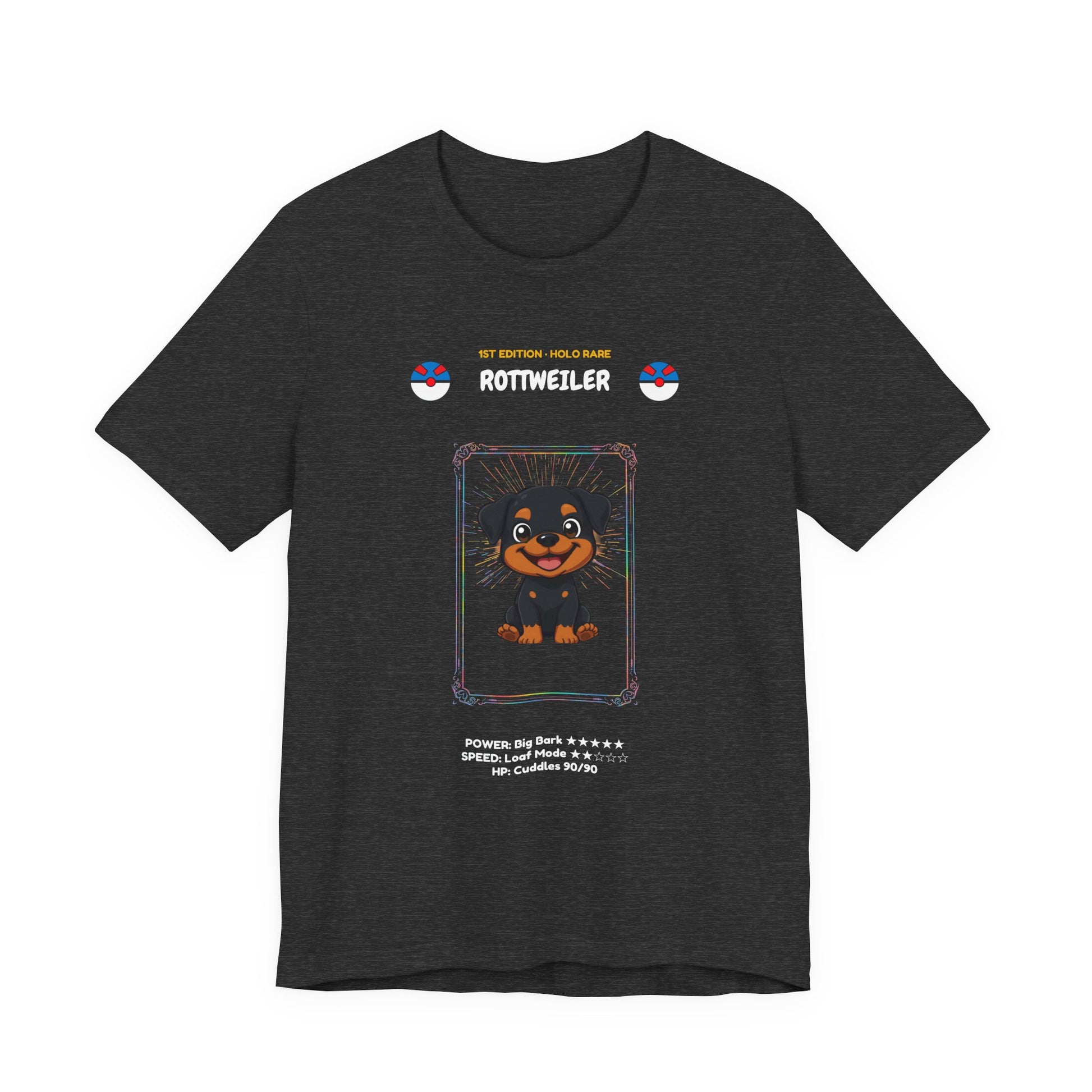 Rottweiler Rookie Card T-Shirt - funny trading card style tee