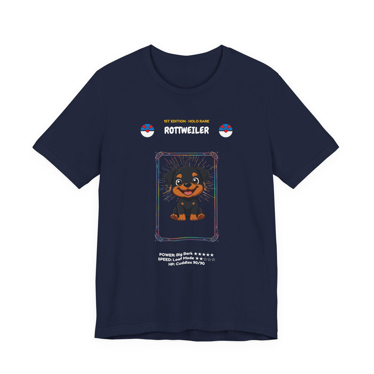 Rottweiler Rookie Card T-Shirt - funny trading card style tee