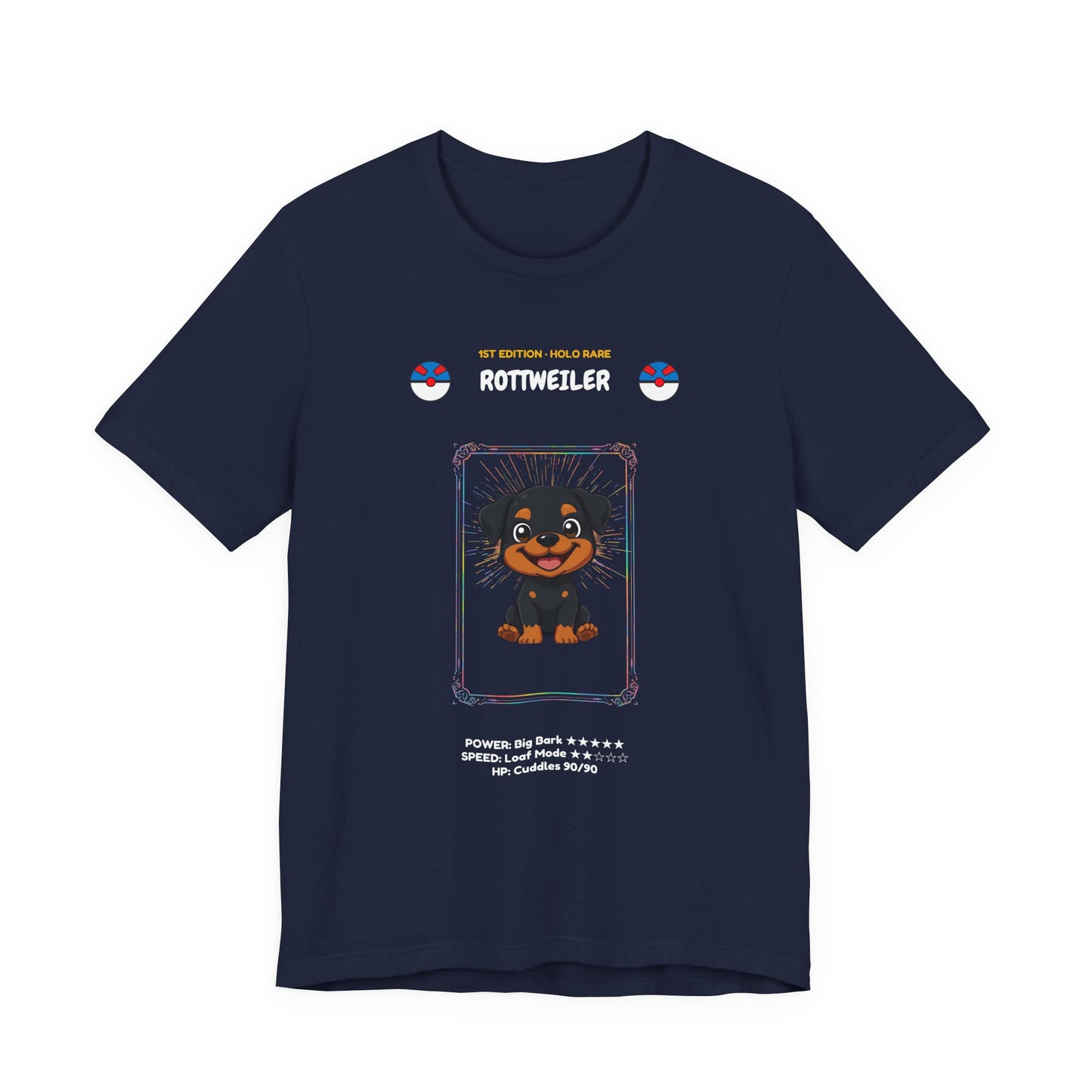 Rottweiler Rookie Card T-Shirt - funny trading card style tee