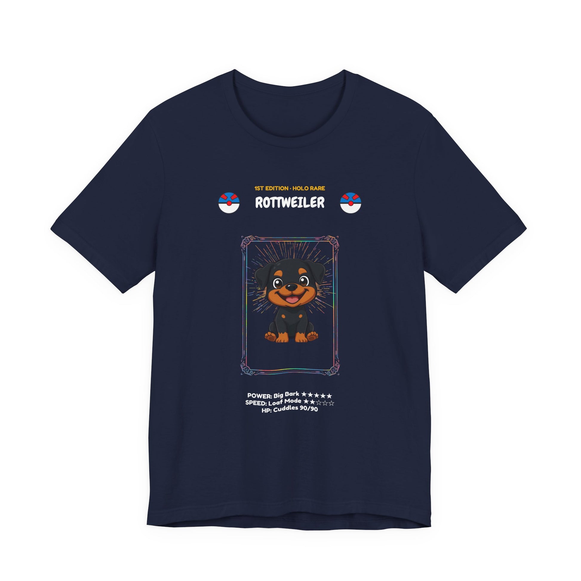 Rottweiler Rookie Card T-Shirt - funny trading card style tee