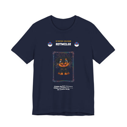 Rottweiler Rookie Card T-Shirt - funny trading card style tee