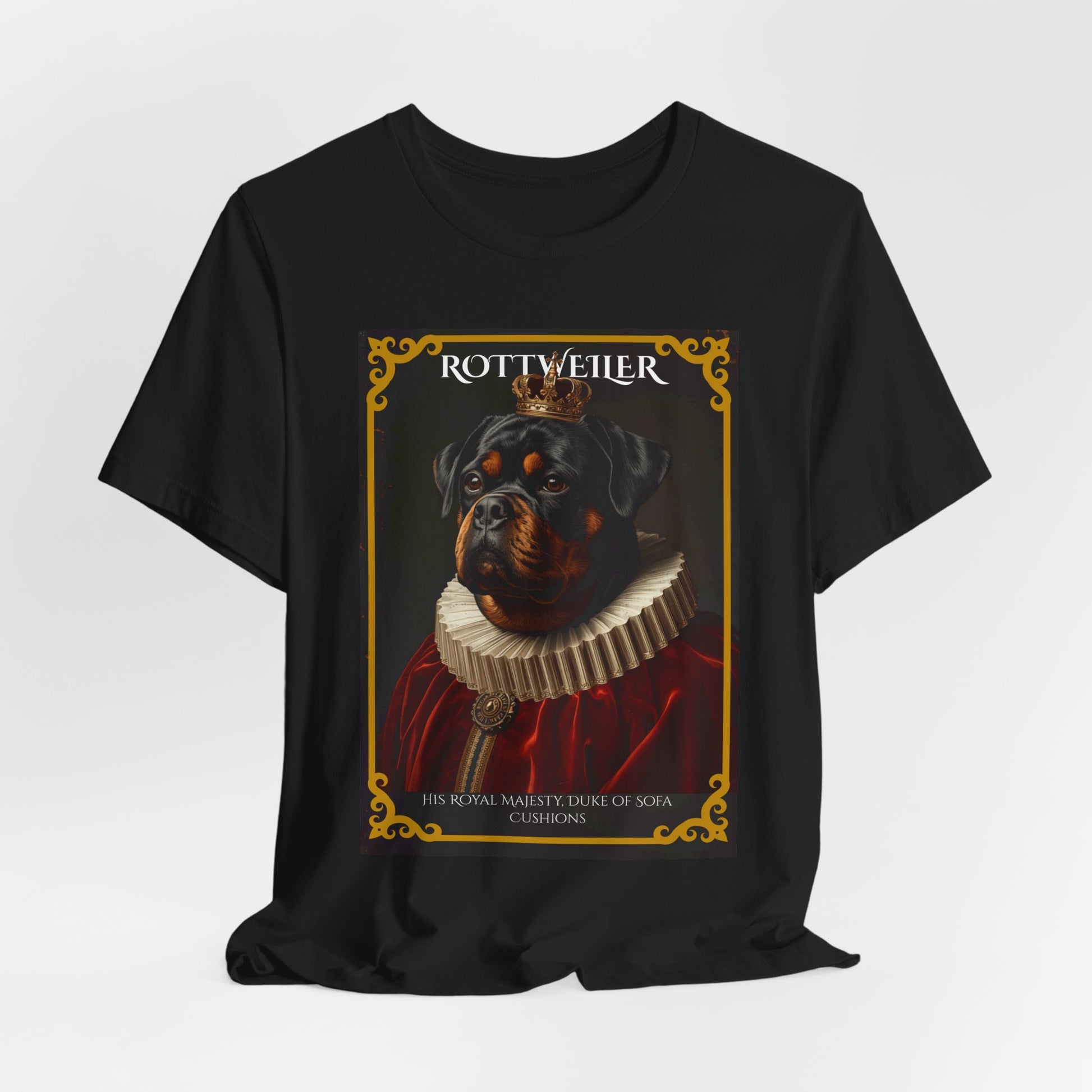 Rottweiler Royal Portrait t-shirt folded flat
