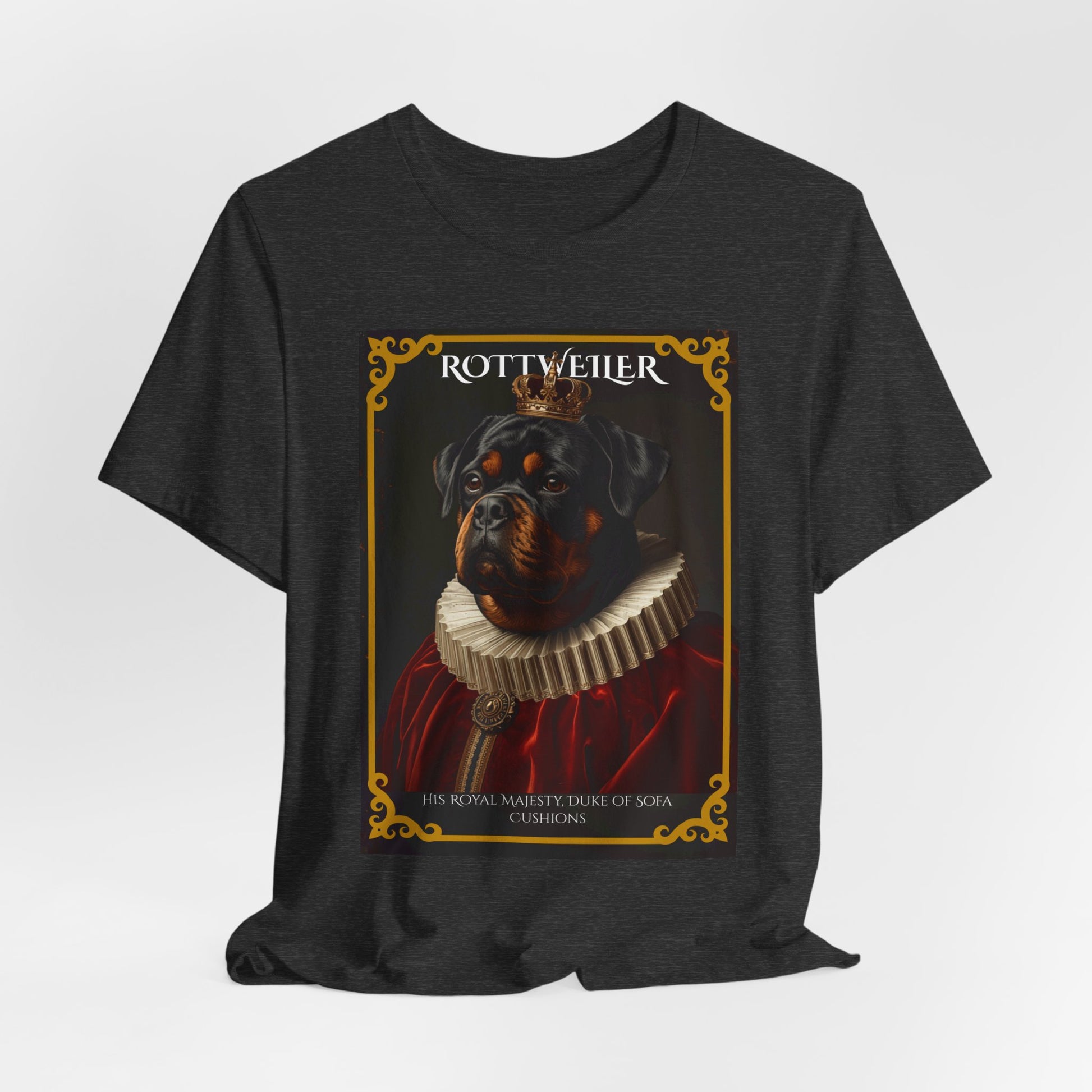 Gift-ready photo of the Rottweiler Royal Portrait tee