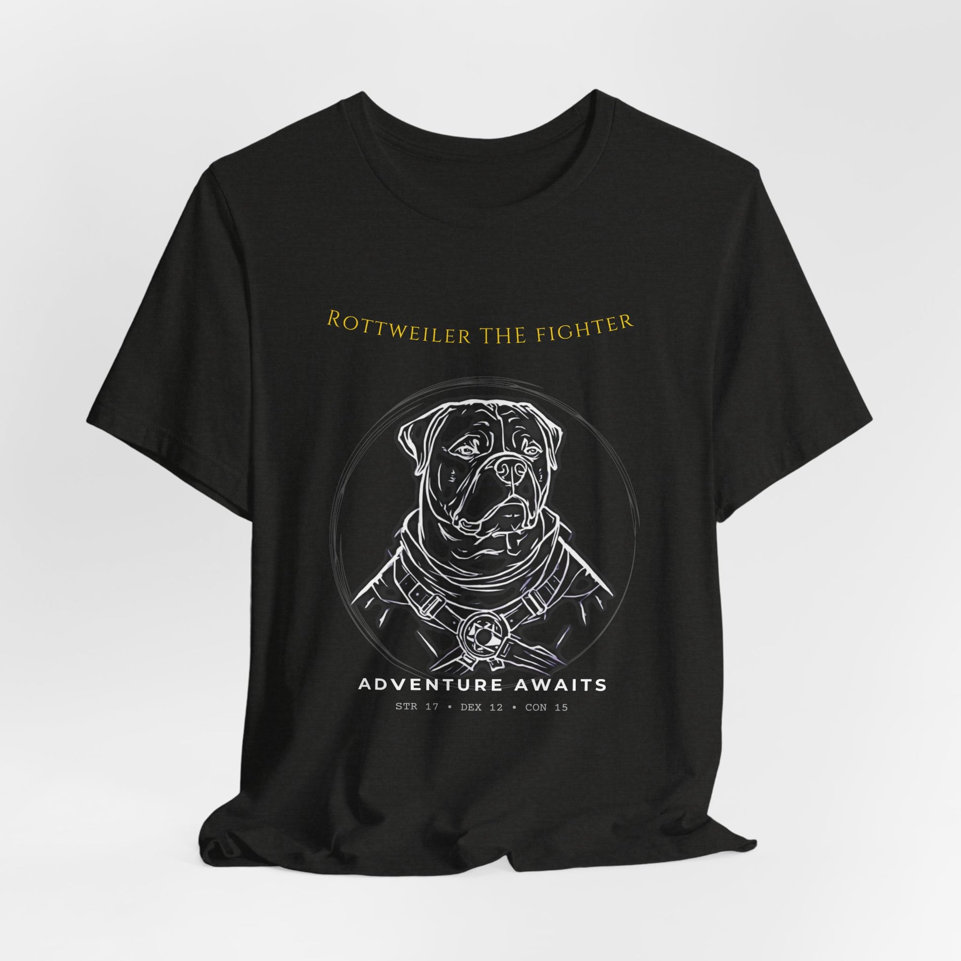 Rottweiler The Fighter T-Shirt flat lay