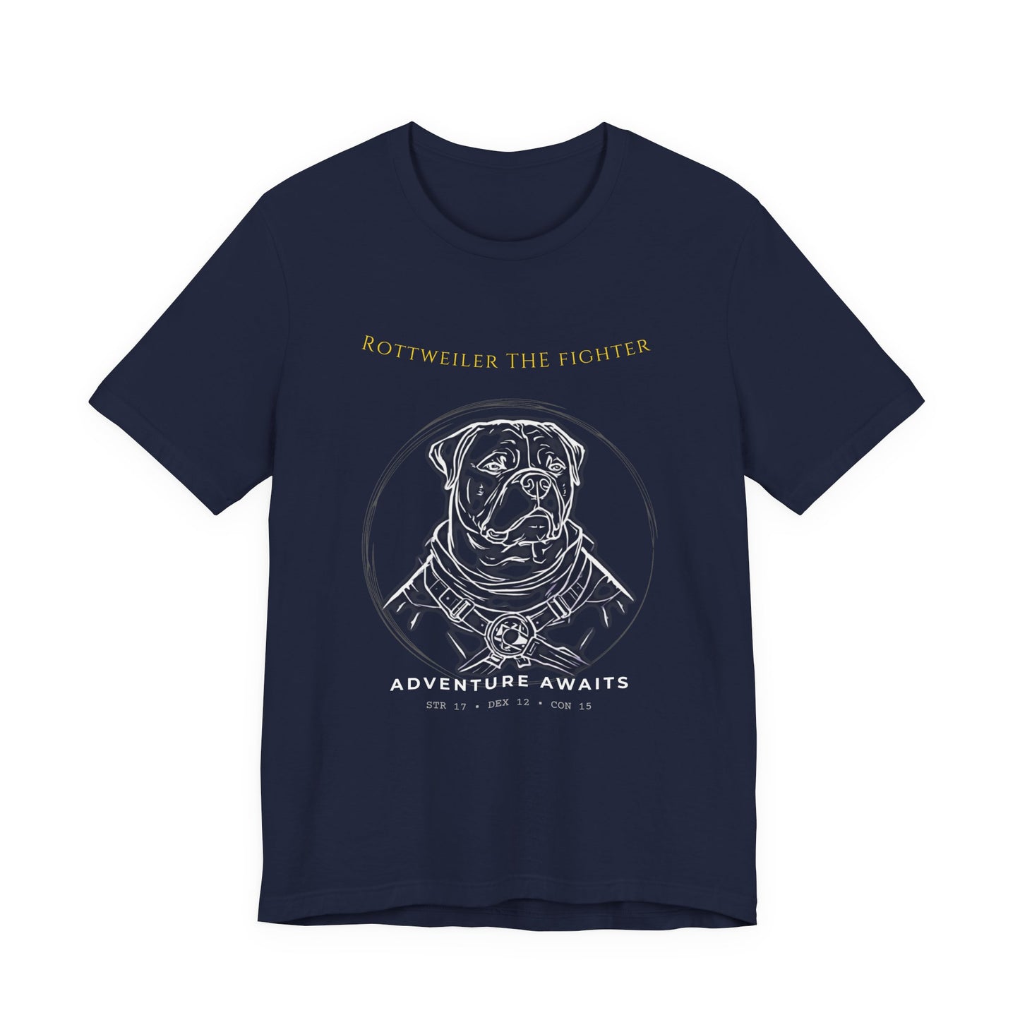 Rottweiler The Fighter T-Shirt full design view