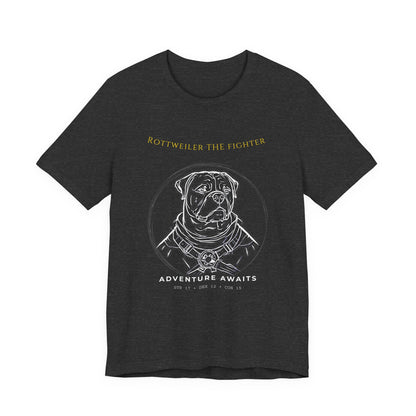 Rottweiler The Fighter T-Shirt gift idea for dog lovers