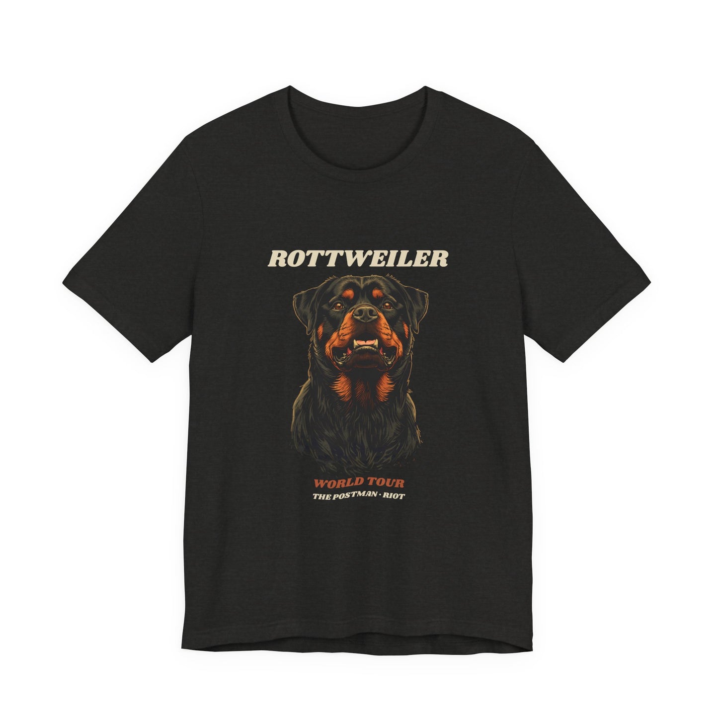 Rottweiler World Tour vintage band t-shirt front print detail