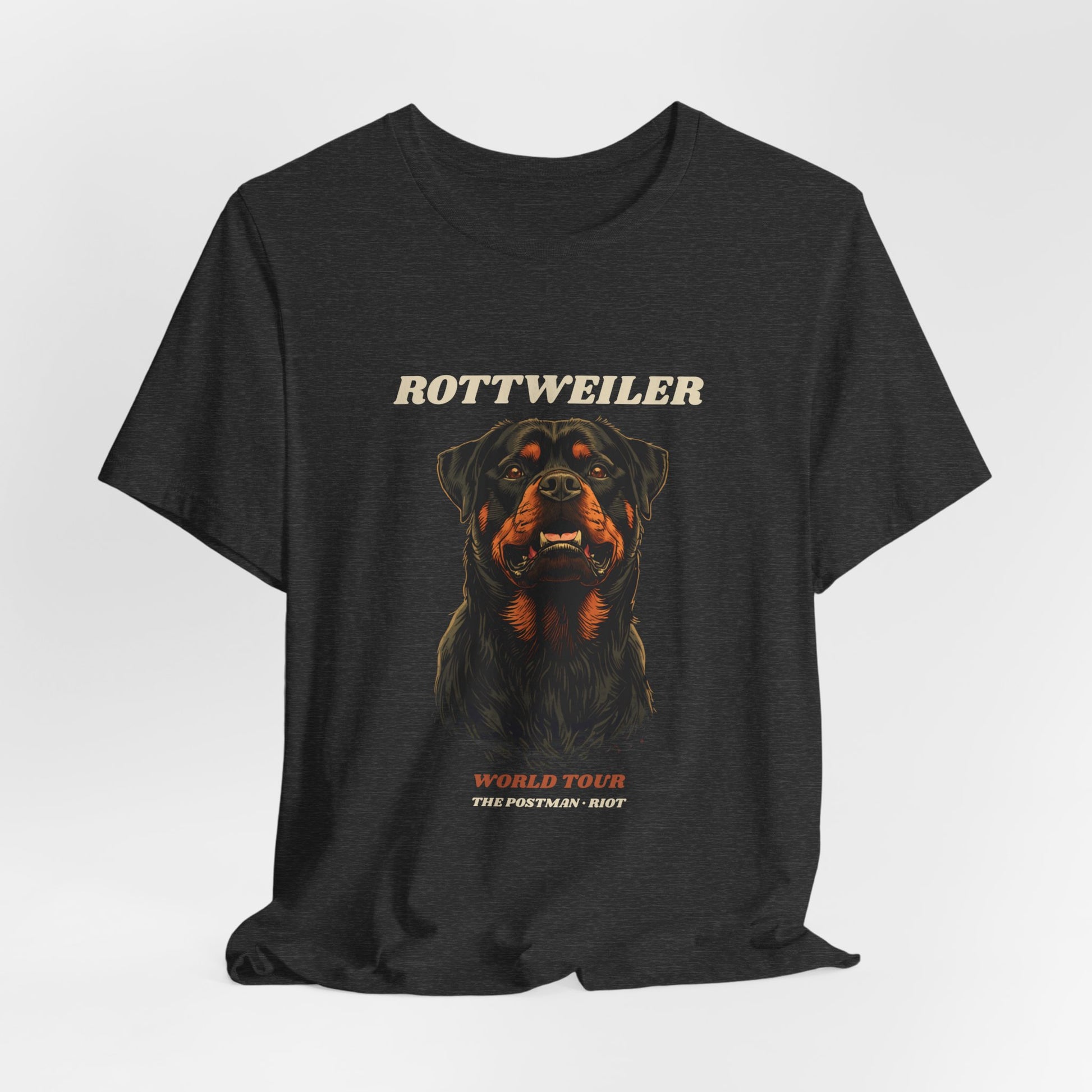 Rottweiler World Tour vintage band t-shirt fabric texture