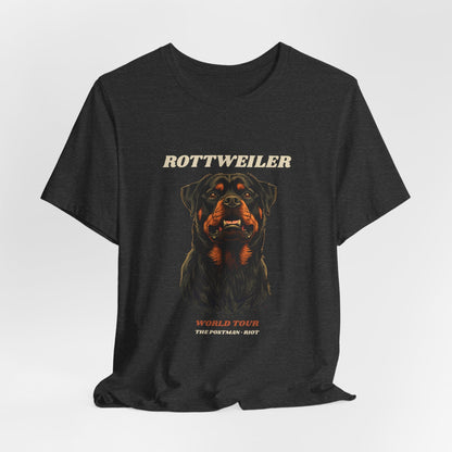 Rottweiler World Tour vintage band t-shirt fabric texture