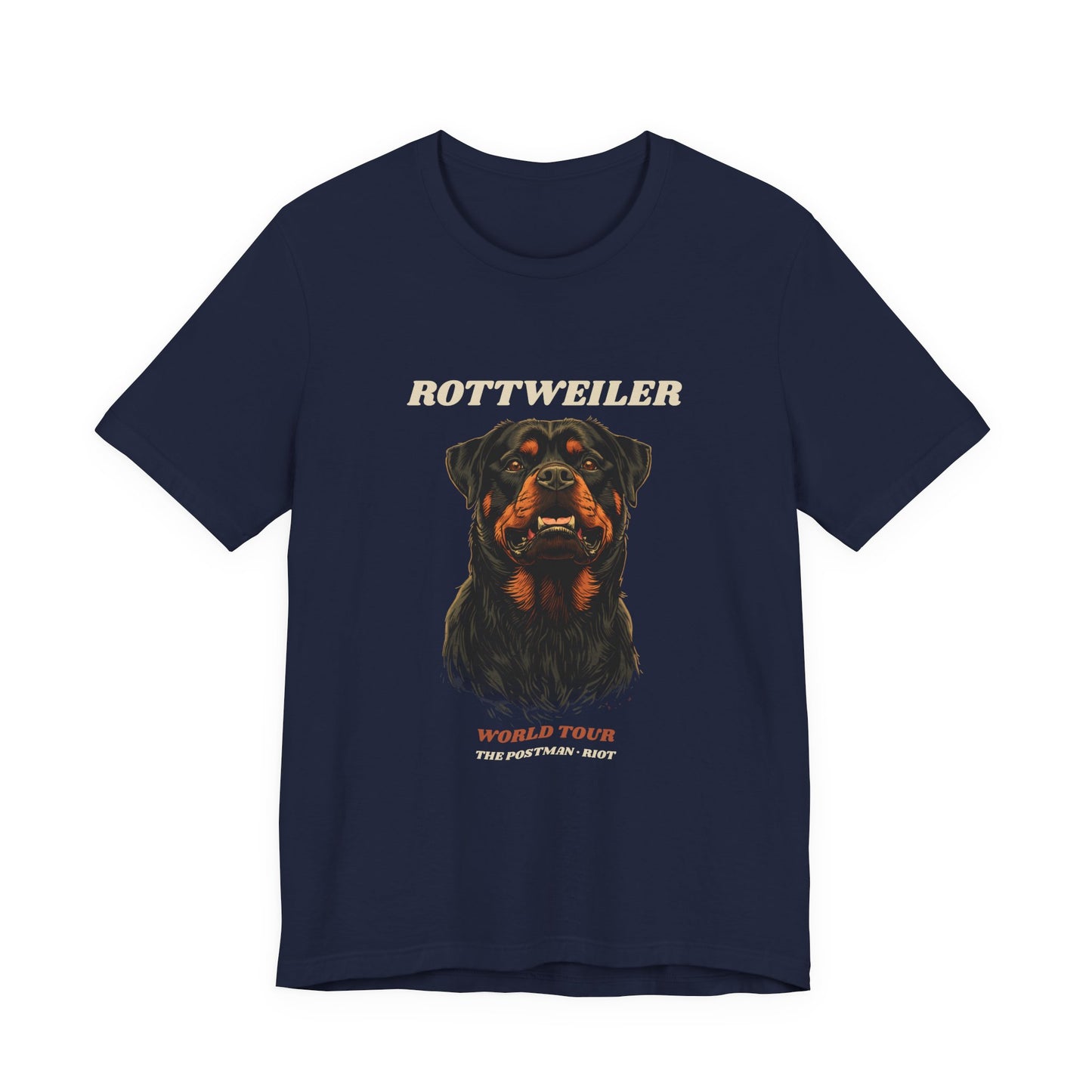 Rottweiler World Tour vintage band t-shirt on model outdoors